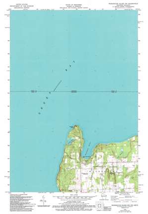 Washington Island NW USGS topographic map 45086d8