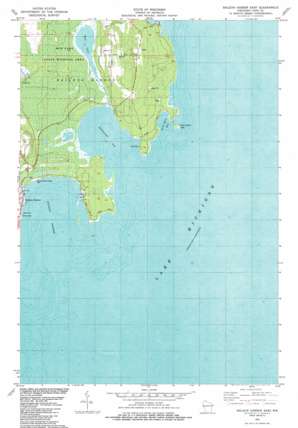 Baileys Harbor East USGS topographic map 45087a1