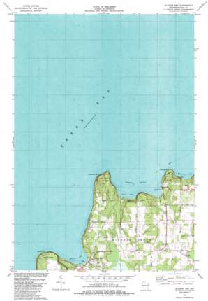 Ellison Bay topo map