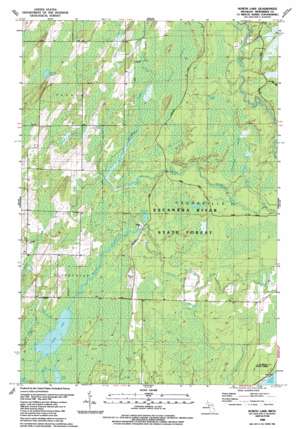 North Lake USGS topographic map 45087d4