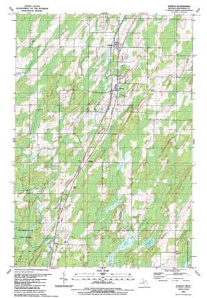 Nadeau USGS topographic map 45087e5