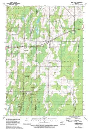 Bark River USGS topographic map 45087f3