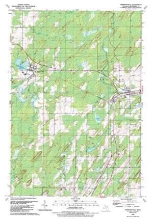 Hermansville USGS topographic map 45087f5