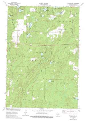 Shadow Lake USGS topographic map 45088b5