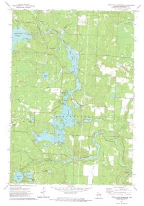 High Falls Reservoir USGS topographic map 45088c2