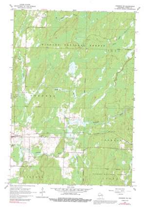 Crandon NE USGS topographic map 45088f7