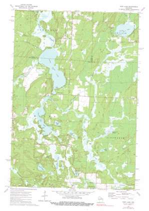 Post Lake USGS topographic map 45089d1