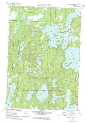 Lac du Flambeau USGS topographic map 45089h8