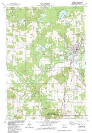 Spooner USGS topographic map 45091g8