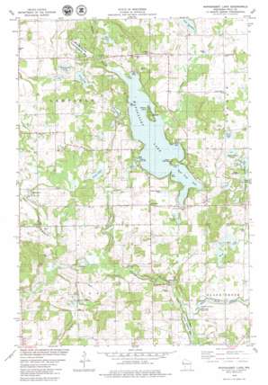 Wapogasset Lake USGS topographic map 45092c4