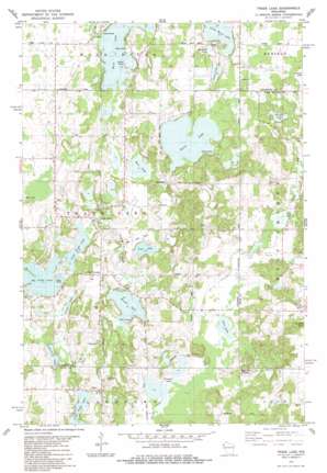 Trade Lake USGS topographic map 45092f5