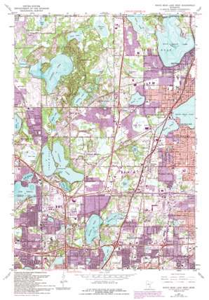 White Bear Lake West USGS topographic map 45093a1