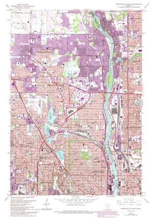 Minneapolis North USGS topographic map 45093a3