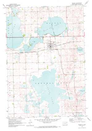 Waubay USGS topographic map 45097c3