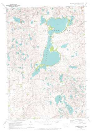 Drywood Lakes topo map