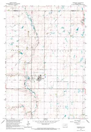 Cresbard USGS topographic map 45098b8