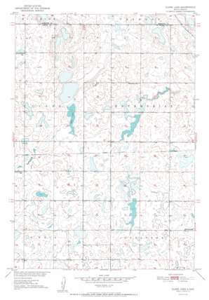 Clark Lake topo map