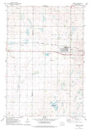 Bowdle USGS topographic map 45099d6