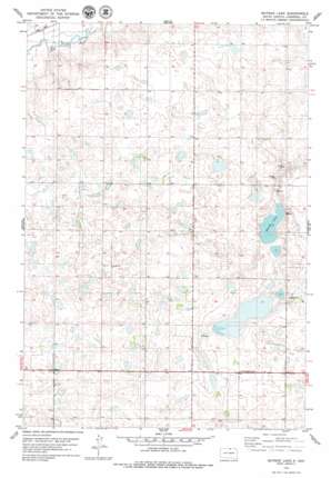 Mutske Lake USGS topographic map 45099g7