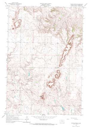 Kline Buttes topo map