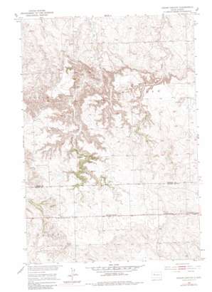 Cedar Canyon USGS topographic map 45102a6