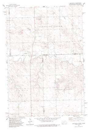 Cow Butte topo map