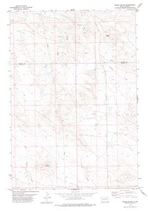 Indian Butte topo map