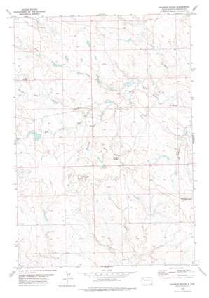 Roundup Butte topo map