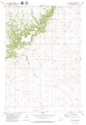 Chalk Buttes topo map