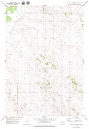 Blacktail Creek Sw topo map