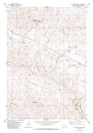 Dry Creek Butte topo map