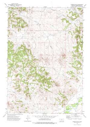 Yarger Butte topo map