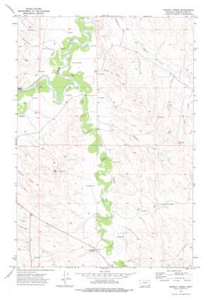 Monday Creek USGS topographic map 45105d3