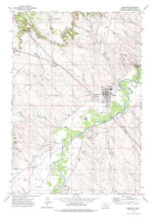 Broadus USGS topographic map 45105d4