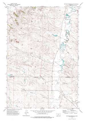 Witcher Reservoir USGS topographic map 45105g4