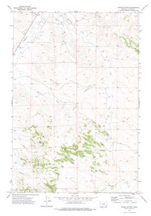 Harris Buttes USGS topographic map 45105h5