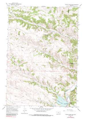 Tongue River Dam USGS topographic map 45106b7