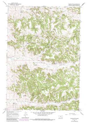Yager Butte topo map