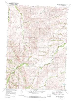Dry Soap Creek topo map