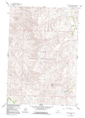 Mission Coulee topo map