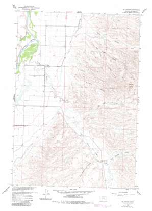 Saint Xavier USGS topographic map 45107d6