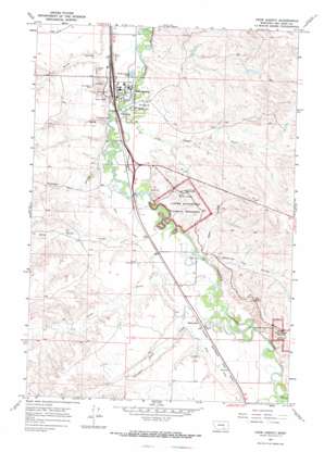 Crow Agency USGS topographic map 45107e4