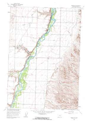 Hardin SW USGS topographic map 45107e6