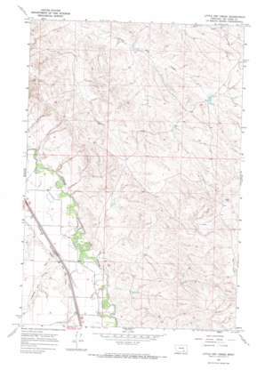 Little Dry Creek topo map