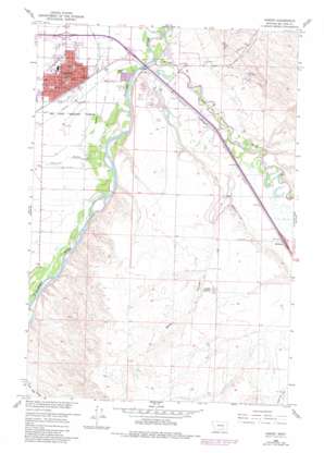 Hardin USGS topographic map 45107f5