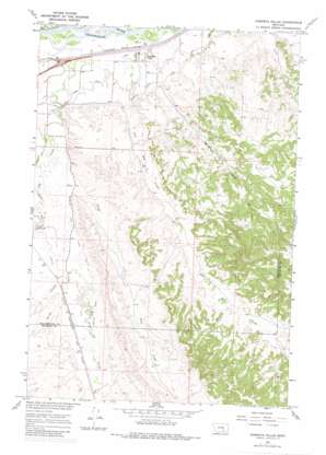 Pompeys Pillar USGS topographic map 45107h8