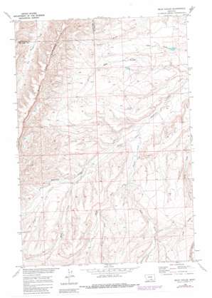 Bear Coulee topo map
