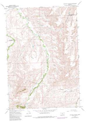 Chilkoot Coulee topo map