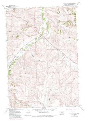 Badbaby Coulee topo map