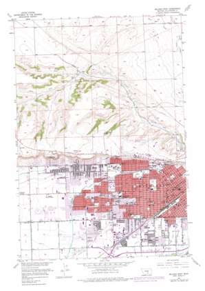 Billings West USGS topographic map 45108g5